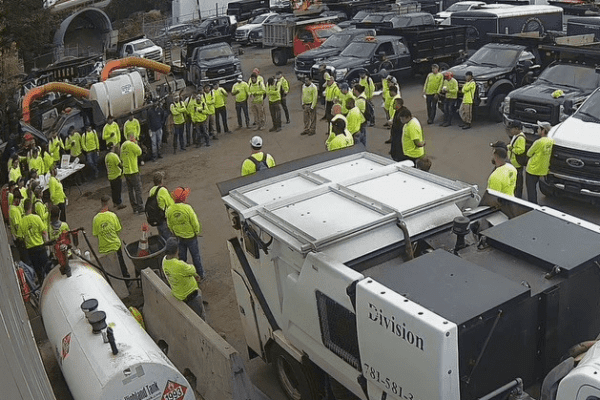 the crew at Leahy Landscaping in Lynn massachusetts