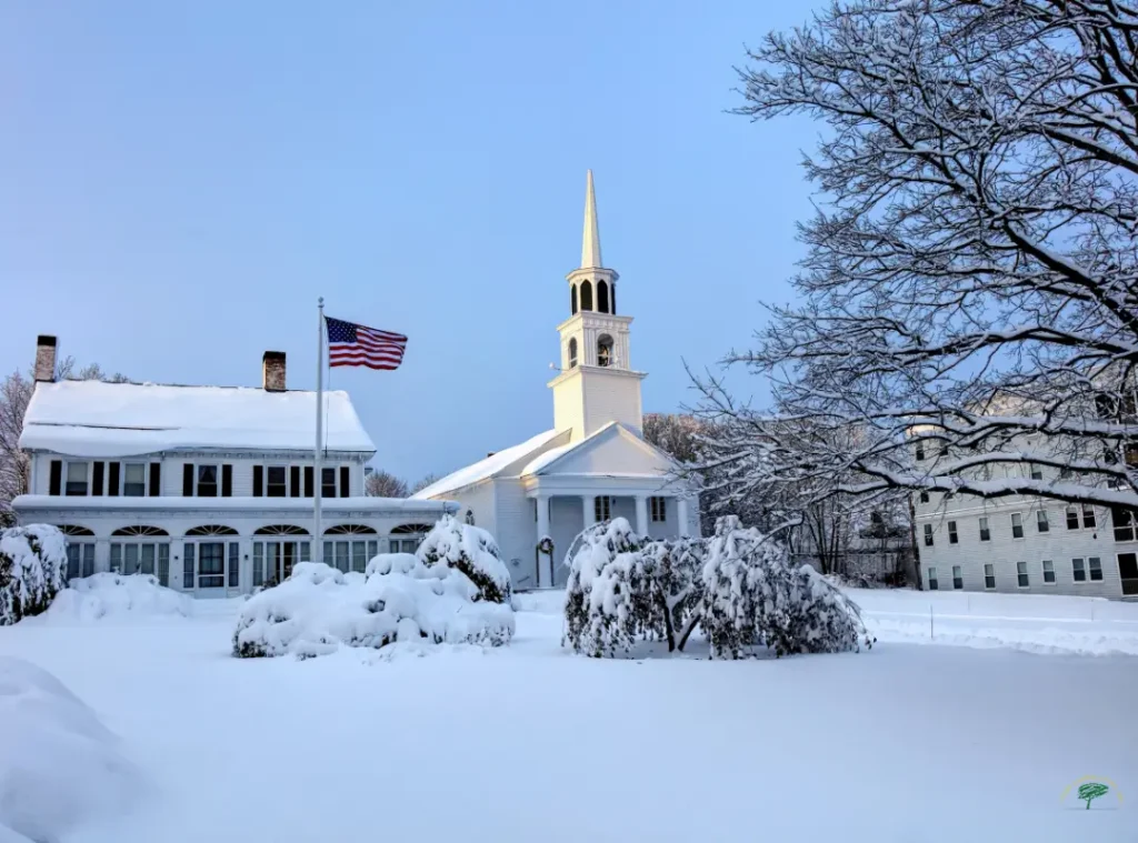 amesbury, massachusetts after a snow storm