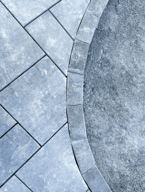 patio and blue stone pavers, North Shore, MA